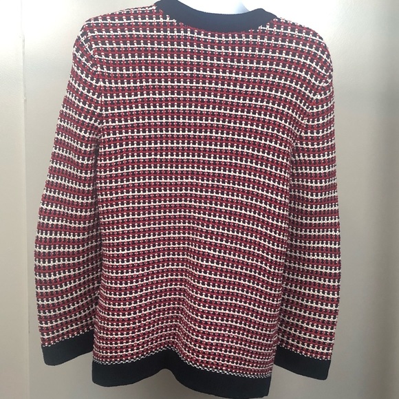 Talbots Lady Sweater - Navy with white and red - Picture 4 of 6